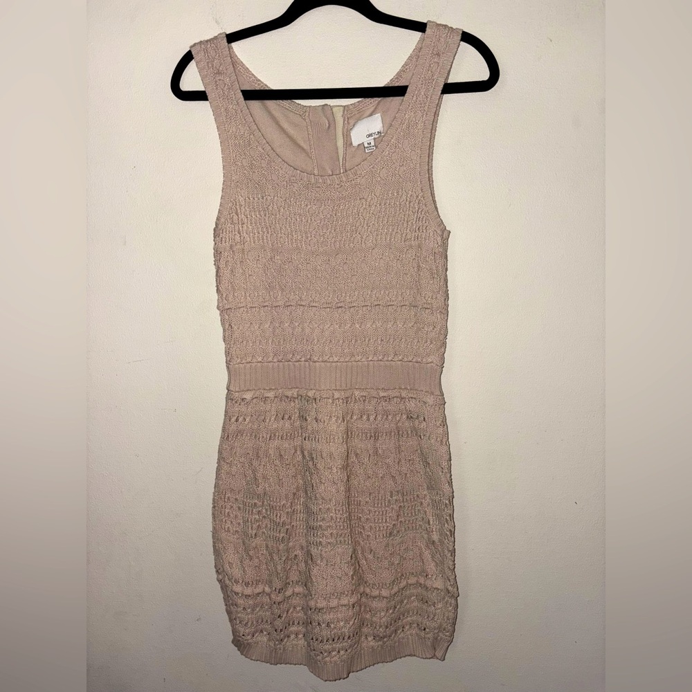 Greylin Crochet dress with buttons down the back Size M